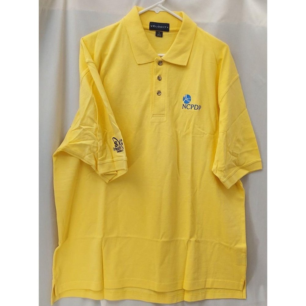 Men's XL NCPDP Yellow Velocity Collared Shirt -G8